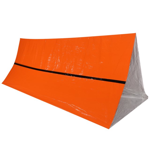 Tente Thermique en Mylars Réutilisable d'Urgence Extra Grand 62” X 96.8” Ensemble de Couvertures en Mylars Authentiques pour Extérieur, Survie, Camping, Randonnée, Marathons, Sans-Abri, Premiers Secours