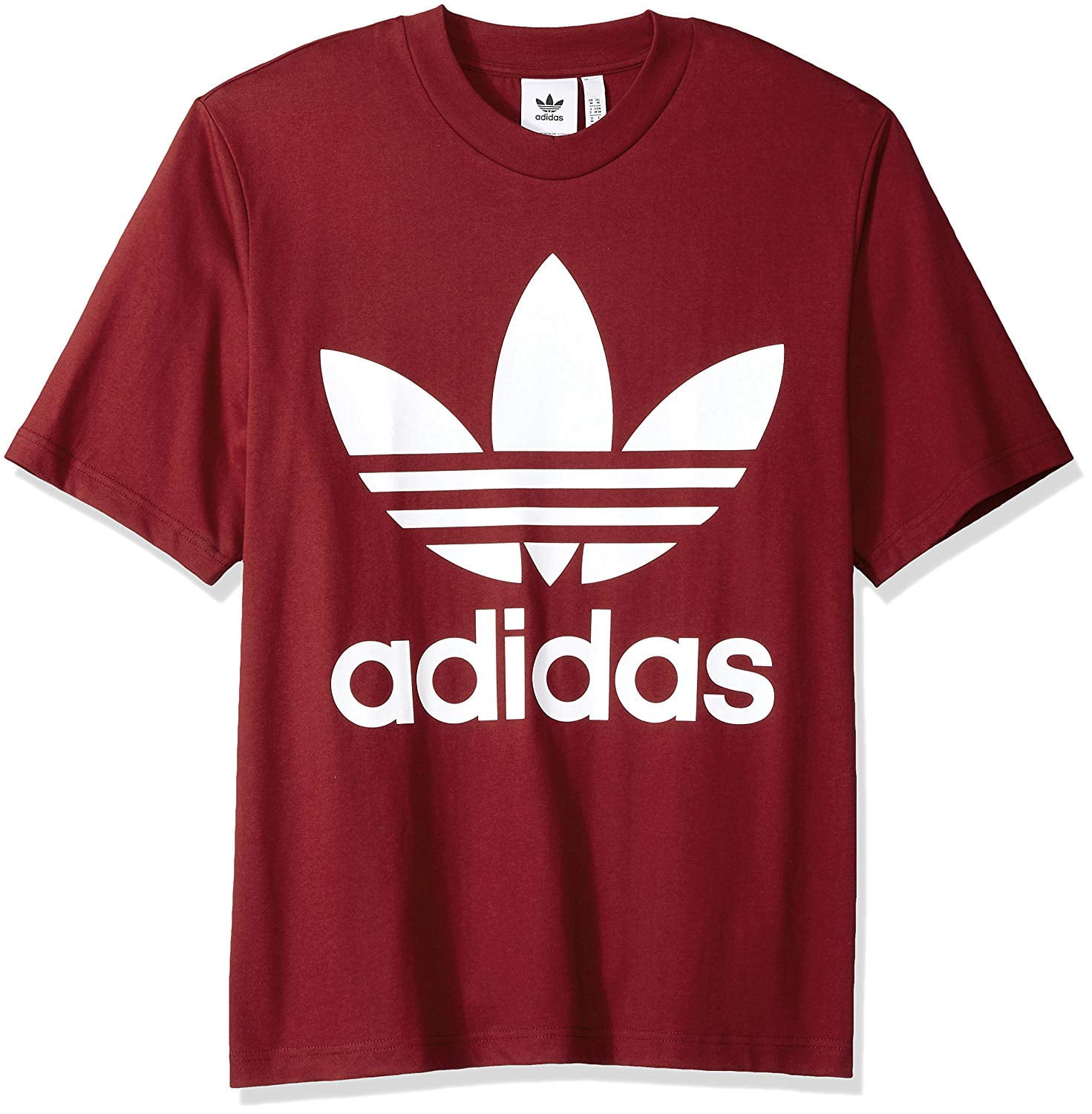 adidas burgundy tee