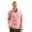 Soft Pink, variant on Monterey Club Women's French Rib Half Zip Pullover #2737