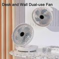 thumbnail image 3 of 2025 Dual-use Kitchen Fan, Rechargeable Fan, Cordless Fan For Bedroom, Cordless Desk Fan-white, 3 of 5