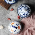 thumbnail image 2 of Qeeadeea Ceramic Sugar Pot With Lid, Solid Print Pattern Sugar Bowl With Spoon, Porcelain Spice Jar, Kitchen Decoration Storage-B-14oz, 2 of 6