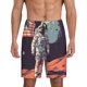 thumbnail image 1 of Balery Astronaut With American Flag Pantalones cortos de pijama de punto de algodón para hombre con cinturilla y bolsillos-3X-Large, 1 of 6