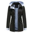 thumbnail image 5 of Detachable Hat Windbreaker Women's Clothing plus Size Women's Coat Raincoat, 5 of 6