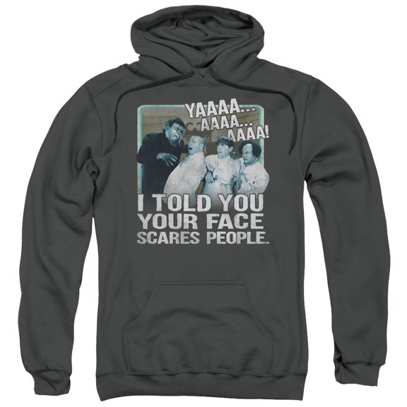 Three Stooges - Scares People - Pull-Over Hoodie - XXX-Large