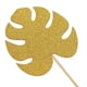 thumbnail image 3 of 10 Piezas De Papel Con Tropical Hoja Magdalena Decoración Topper Decoración Oro Yuyangstore cupcake pick decoración, 3 of 8