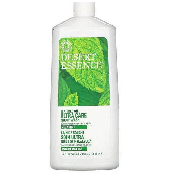 Desert Essence Tea Tree Ultra Care Mega Mint Rince-bouche, 473ml