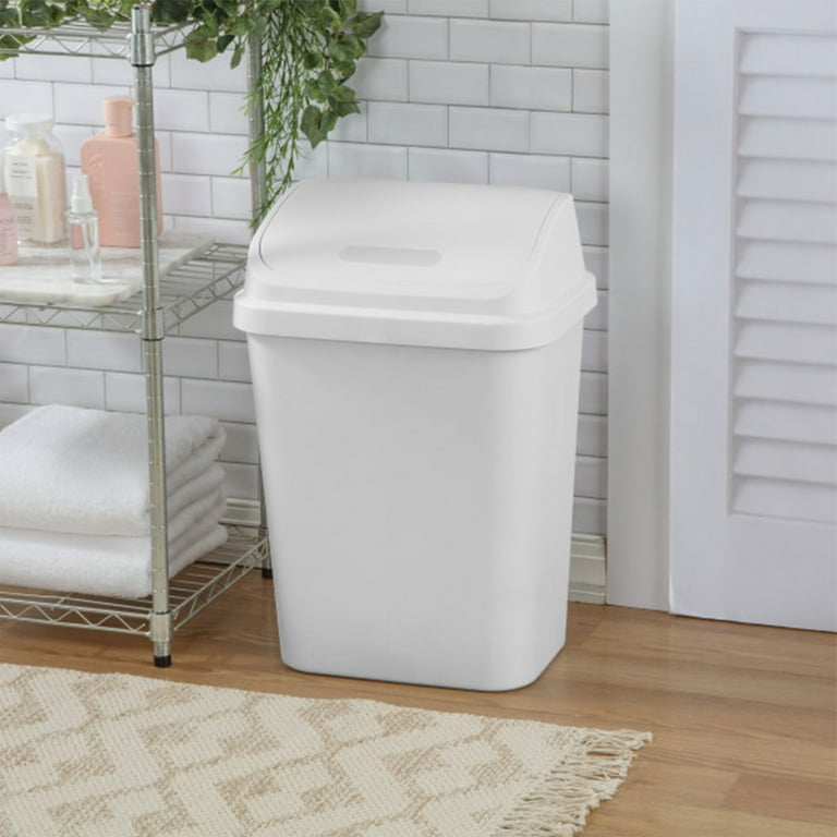 ホワイト・トラッシュ／WHITE TRASH Sterilite 7.8 Gallon SwingTop Kitchen Wastebasket Trash Can