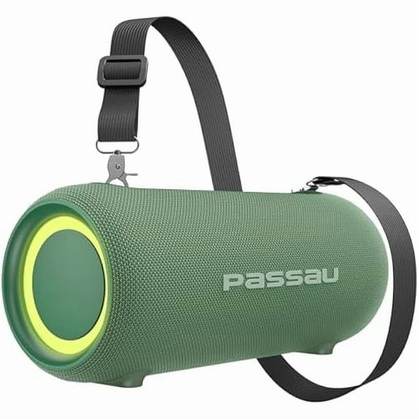 wonima11 Portable Bluetooth Speakers 40W Peak Loud Stereo Sound, Passive Radiators-Deep Bass, All Day Playtime, Adjustable Strap, BT5.3, IPX5 Wireless Speaker RGB Lights for Indoor Outdoor-Green