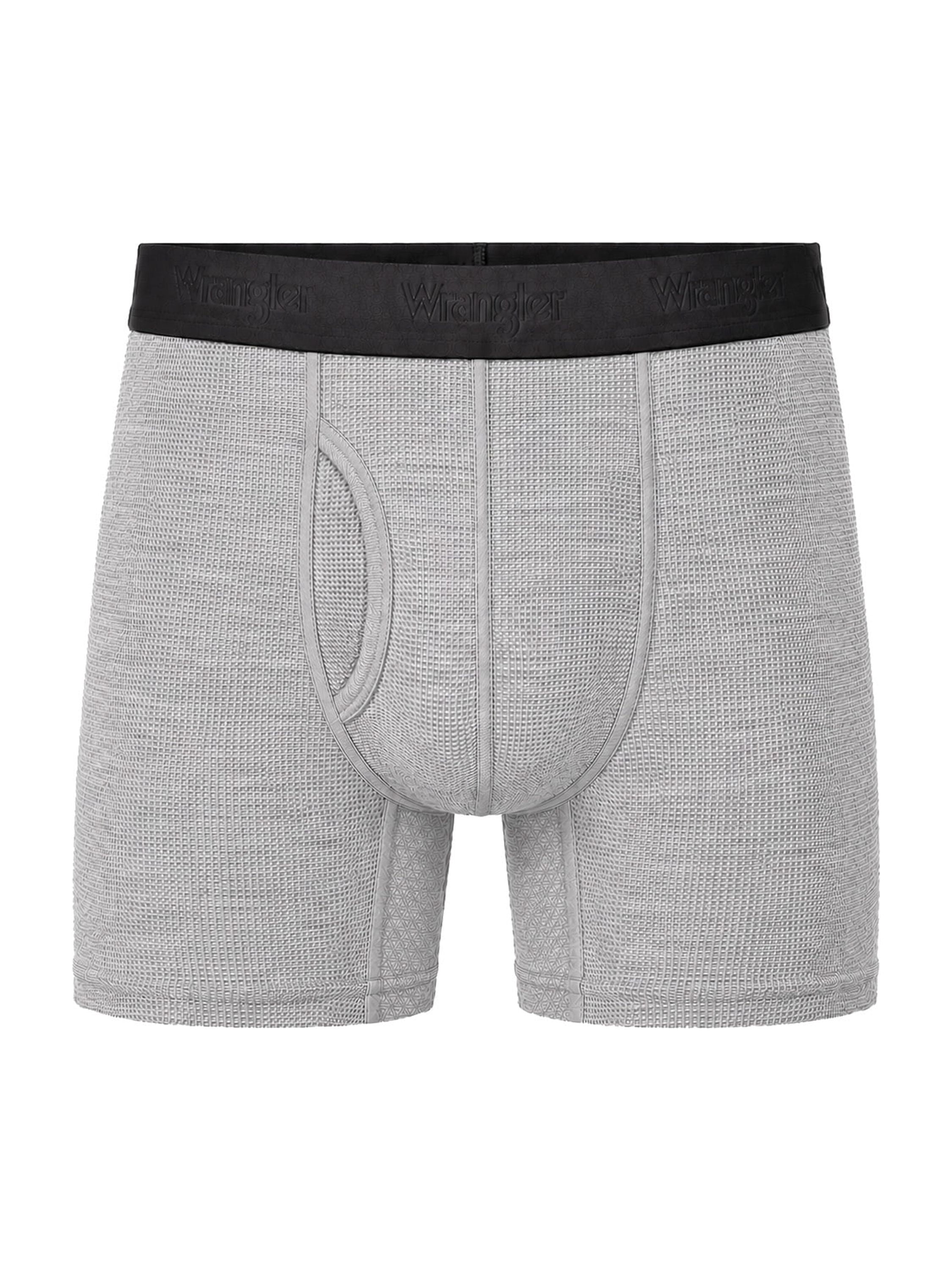 Wrangler Men's Air Flex Mesh 6" Boxer Brief, 6 Pack