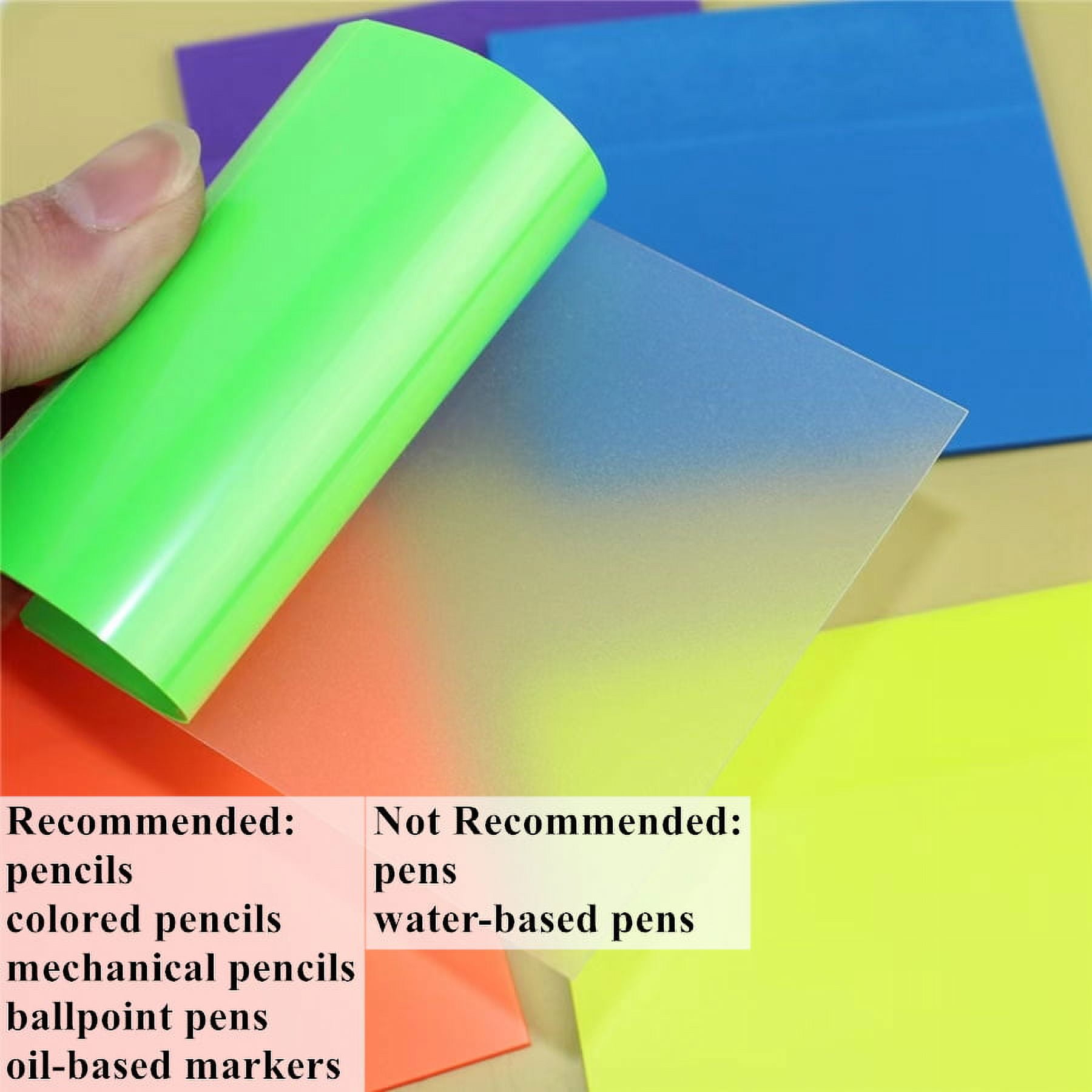 Transparent Sticky Note Pads Clear Translucent Waterproof Self-Adhesive Book  Annotation Supplies for Home, Office, School 500Pcs 