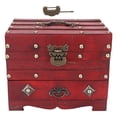 thumbnail image 1 of Caja De Almacenamiento De Madera, Accesorio De Escritorio Rústico, Gabinete De Almacenamiento Artesanal, Regalos Decorativos Portátiles, Caja De Almacenamiento De Madera Para ANGGREK Otros, 1 of 8