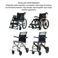 thumbnail image 3 of Roulette de Fauteuil Roulant, 10x2in Absorption des Chocs Ressort Solide Roulette avant de Fauteuil Roulant Remplacement Léger pour Véhicules Handicapés, 3 of 7