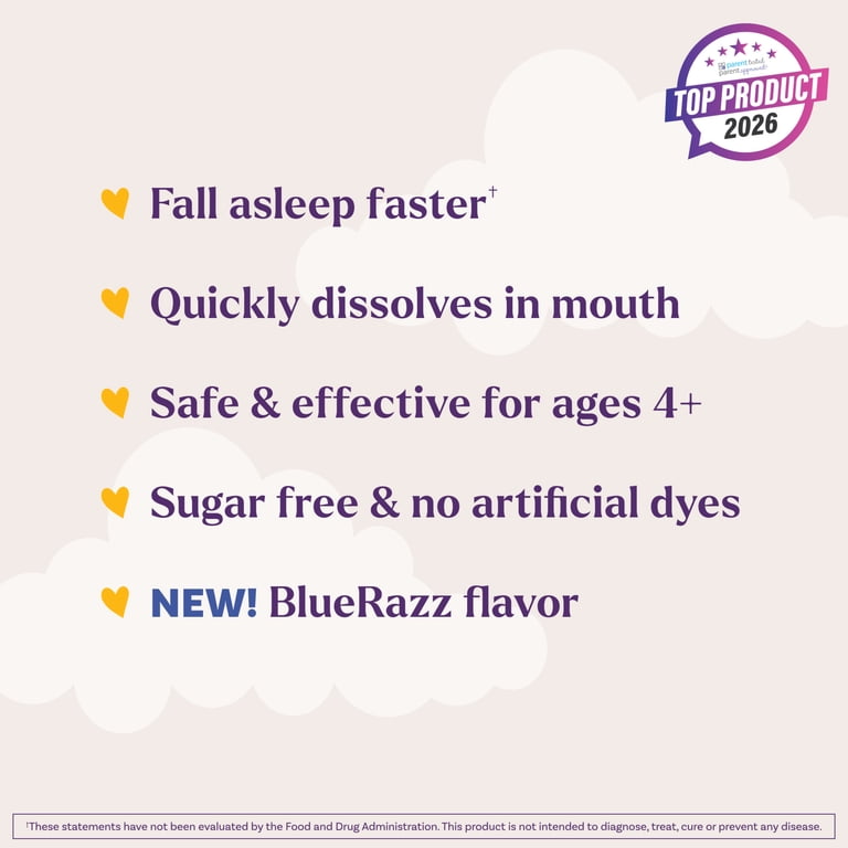 Natrol Kids Fast Dissolve Melatonin 1mg, Blue Razz, 60 photo 2