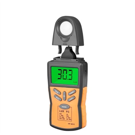 Digital Light Meter Spectrophotometer High Precision Light Meter 200,000 LUX/FC Handheld Digital Illuminator/Spectrometer
