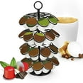 thumbnail image 2 of CNKOO Heavy-Duty Iron Coffee Pod Holder Detachable Coffee Pod Rack 360 Degree Rotatable Coffee Pod Organizer for Countertop Kitchen Office, 2 of 6