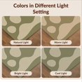 thumbnail image 7 of Design&I 5'x7' Washable Area Rug Flatweave & Daily Traffic Ready Olive Beige Abstract Shapes Design Elegant Contemporary Artistic for Modern for Guest Room, Lounge, Apartment, 7 of 7