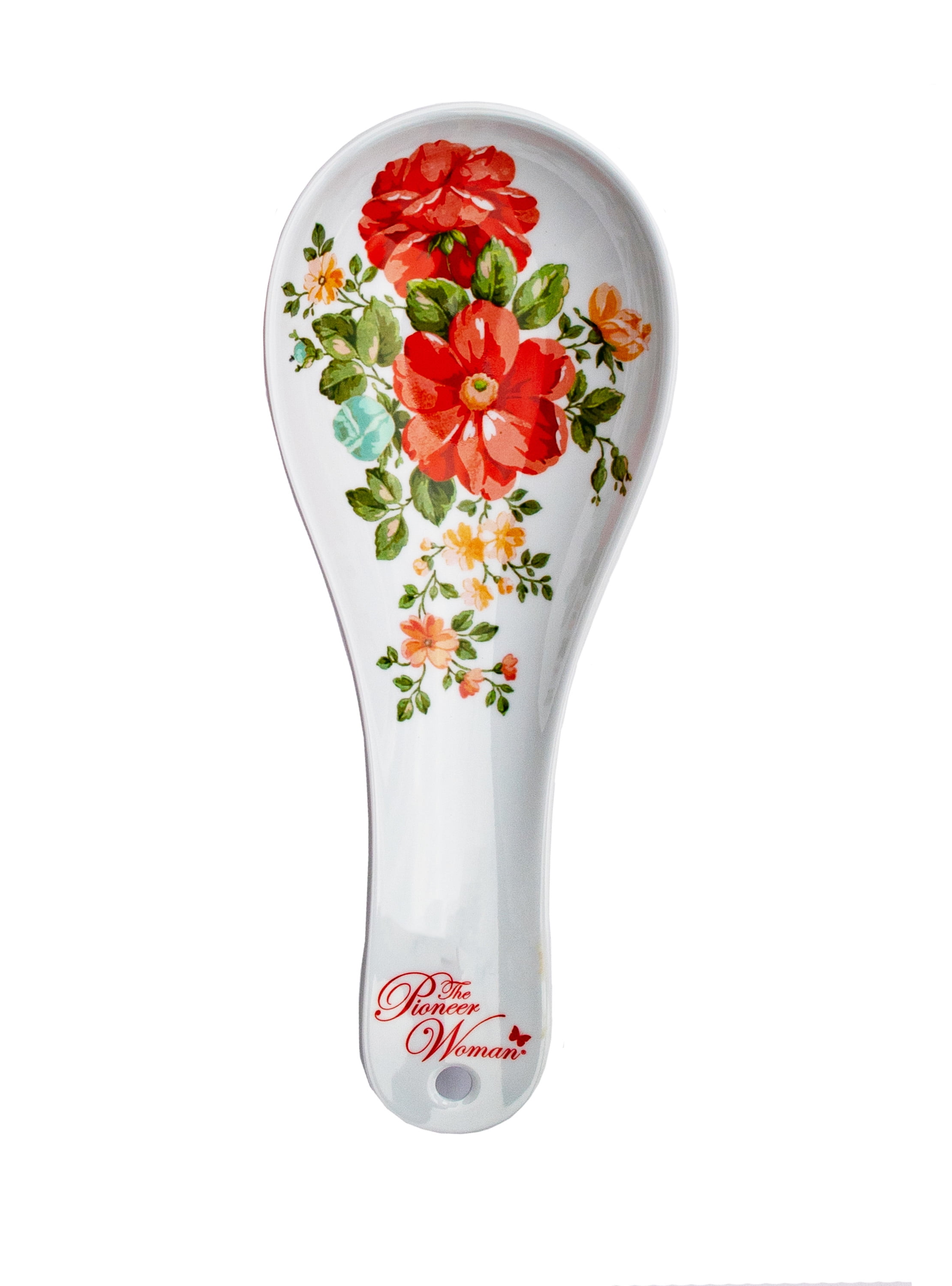 The Pioneer Woman 2-piece Spoon Rest and Spatula Set in Vintage Floral