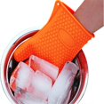 thumbnail image 4 of Heat Resistant Silicone Glove Cooking Baking BBQ Oven Pot Holder Red, 4 of 6