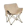 thumbnail image 3 of Silla de camping plegable, silla Moon, taburete antideslizante, asiento ligero para playa, pesca, sillas de ocio para barbacoa, jardín y exterior. Caqui, 3 of 8