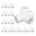 thumbnail image 1 of Accesorios de PVC tallados exquisitamente en 4 direcciones y 1 pulgada, aptos para muebles (12 paquetes), 1 of 7