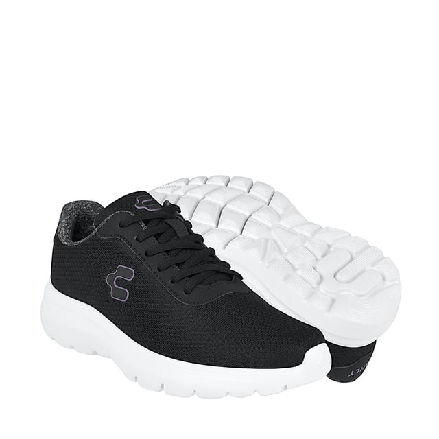 TENIS DAMA CHARLY 1043089001 TEXTIL NEGRO
