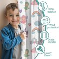 thumbnail image 3 of Blackout Kids Curtains,White Fairy Castle Pattern Childrens Insulated Curtains Set Of 2,Bedroom Essentials,Toddler Room Decor 42"x54", 3 of 5