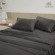 thumbnail image 4 of Casa Platino Sábanas Individual XL – Ropa de Cama Refrescante 100% Algodón de 450 Hilos, Acabado Satinado de Lujo para Hotel, Comodidad Suave y Sedosa, Certificado Oeko-Tex – Carbón, 4 of 6
