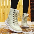 thumbnail image 1 of Botas de nieve cálidas y gruesas de caña alta, zapatos de algodón, botas ligeras de talla grande para mujer Wmkox8yii ghj2275, 1 of 9
