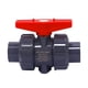 thumbnail image 4 of Válvula de bola completa de unión con puerto completo Ligero de 3/4 pulgadas (DN20) Barril de lluvia Spigot Water Barrel Diverter para, 4 of 9