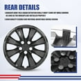 thumbnail image 4 of 1 Piece 16" Hubcaps Wheel Rims Cover Fit for 2014-2016 Toyota Corolla Compatible with Steel Wheels Snap on Installation(16-inch,Lacquer), 4 of 8