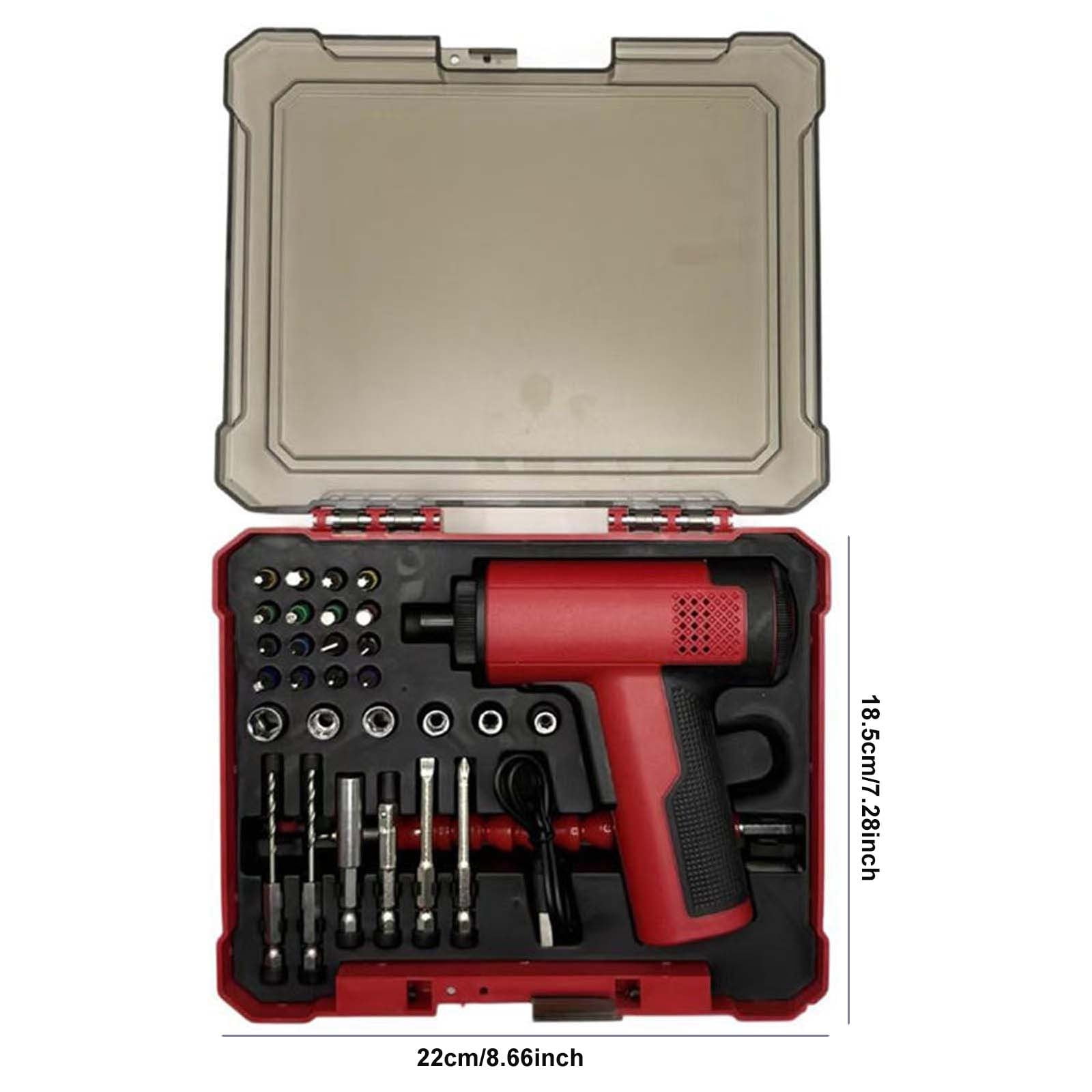 Eespoir Cable Screwdriver Set, 12V Electric Screwdriver with 30-piece Bit Set, Cordless Power Tool for DIY, Home Repair, and Assembly, Rechargeable for Furniture