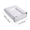 thumbnail image 2 of AURARMLET 2Pcs White Plastic Desk Organizers for Kitchen 20x18cm, 2 of 8