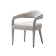 thumbnail image 6 of Manhattan Comfort Aspen Dining Armchair with Solid Wood Frame in Silver Lining, 6 of 11