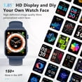 thumbnail image 5 of IOWODO Smart Watch for Women Men, 1.91'' Fitness Tracker with Bluetooth Calling, AI Voice, 100+ Sports Modes, Digital Watch for Android & Iphone, Blue, 5 of 10