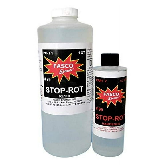 Penetrating Epoxy for Repairing Rotten Wood 40 Ounce Kit