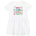 thumbnail image 3 of Inktastic My Mimi Loves Me Girls Girls Toddler Dress, 3 of 5