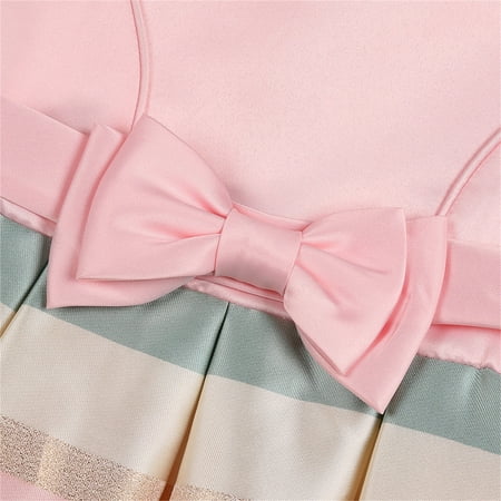 

PEASKJP Casual Dresses for Girls 2023 Toddler Girls Sleeveless Flowy Chiffon Bowknot Floral Prints Princess Dress Fit Flare Maxi Dresses for Girls 2023 Pink 4-5 Years