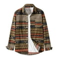 thumbnail image 1 of Awdenio Men's Printed Lapel Printed Shirt Jacket, 1 of 7
