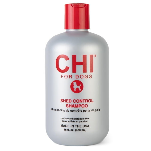 Champú CHI para perros Shed Control, 473 ml, sin sulfatos