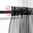 thumbnail image 2 of Cortinas transparentes OWENIE negras de 183 cm x 183 cm para sala de estar, 2 of 7