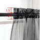 thumbnail image 2 of Cortinas transparentes OWENIE negras de 183 cm x 183 cm para sala de estar, 2 of 7
