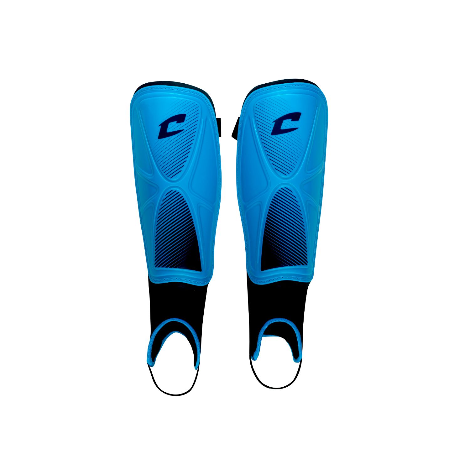 Champro D2 Soccer Shin Guards Optic Blue Small