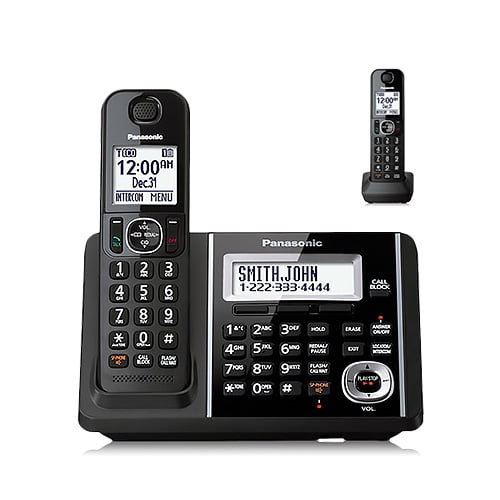 Panasonic Cordless Phone And Answering Machine With 2 Handsets ...