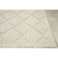 thumbnail image 3 of Nourison  Gleam Diamond Area Rug Ivory 9'3" x 12'9" Polyester Trellis 10' x 14' Indoor N/A Rectangle, 3 of 5