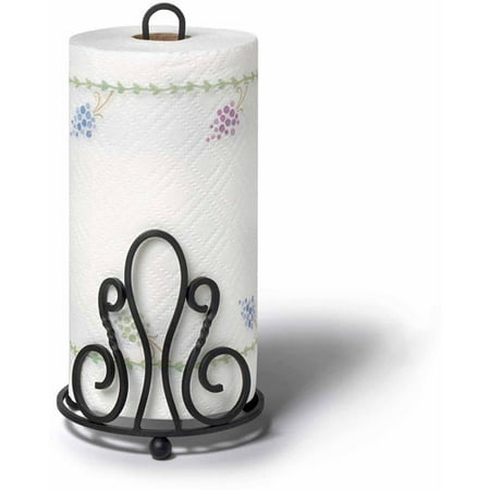 Spectrum Patrice Paper Towel Holder, Black