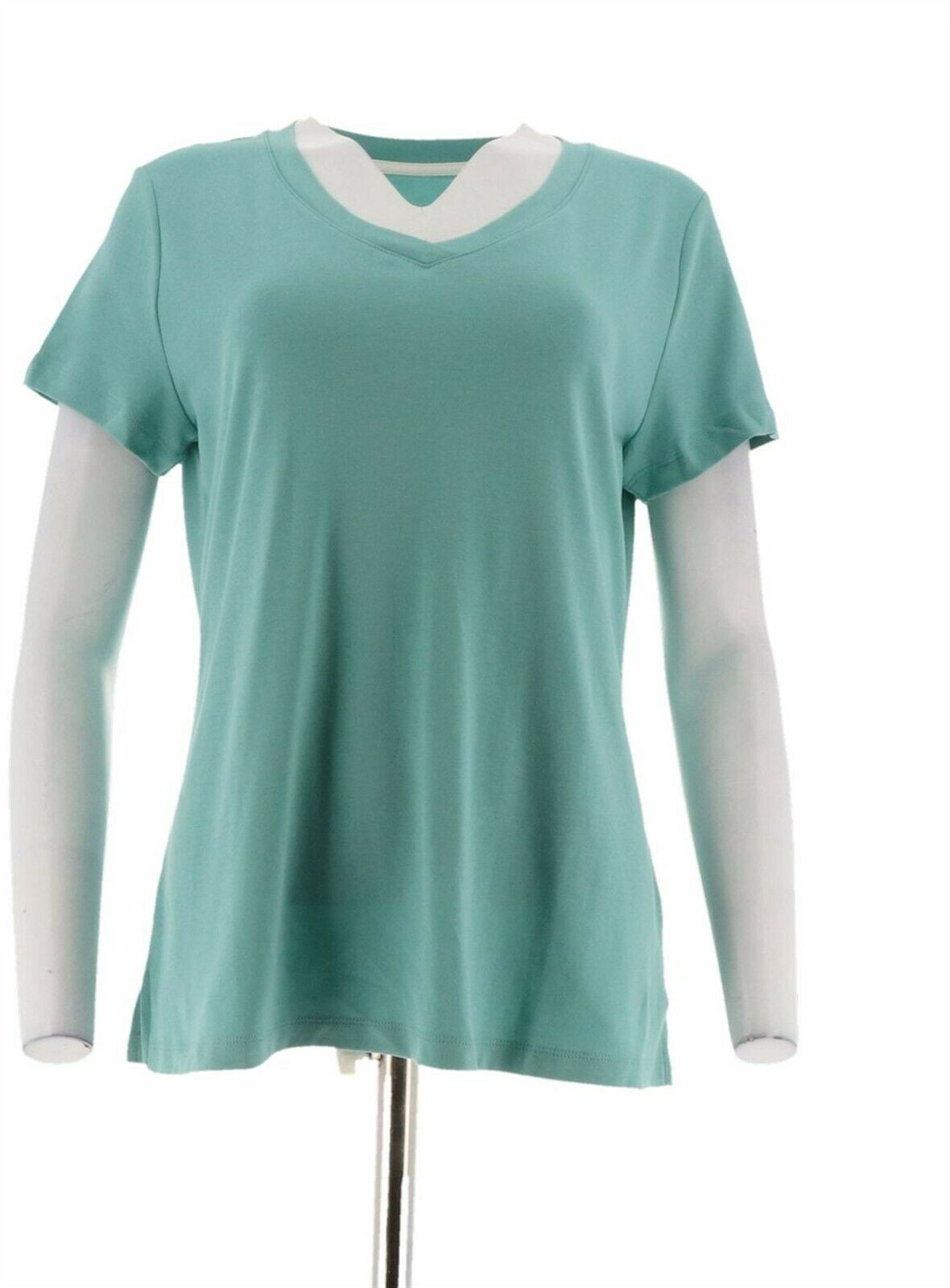 Isaac Mizrahi Essentials Pima Cotton V 