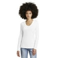 thumbnail image 3 of District Women's Perfect Tri Long Sleeve V-Neck Tee DT135, 3 of 11