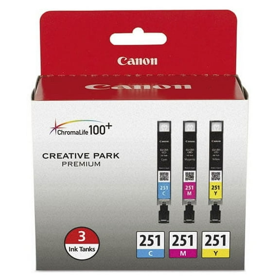 6514b009 (cli-251) Chromalife100  Ink, Cyan/magenta/yellow | Bundle of 2 Packs
