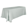 thumbnail image 1 of 1 Pc, 90"X156" Rectangular Oblong Polyester Tablecloth - Gray/Silver For Weddings, Trade Shows, Showrooms, Events, 1 of 1