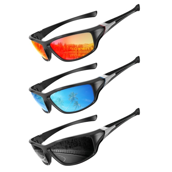 Gafas de sol QALLY Polarized UV400 Sports Wrap-Around